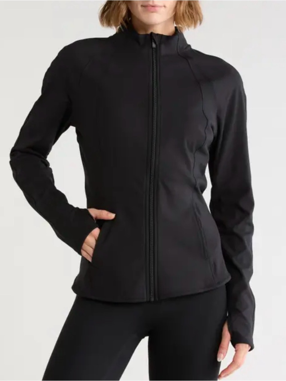 Yogalicious Black Full‑Zip women’s Jacket